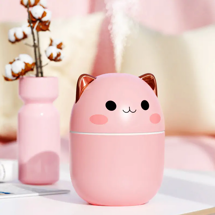 "かわいい猫型加湿器 250ml