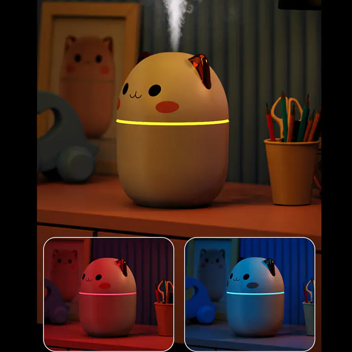"かわいい猫型加湿器 250ml