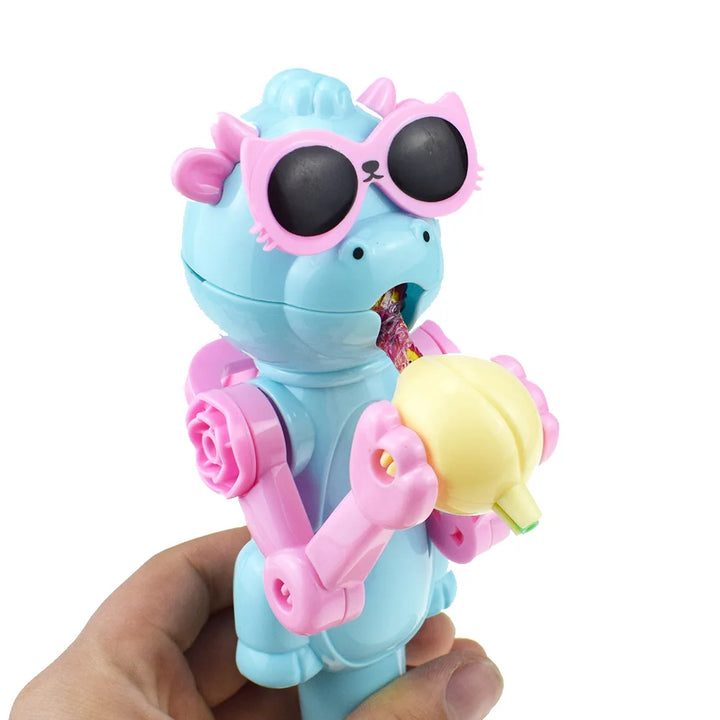 🦖🤖 変な新種！ロボット恐竜のペロペロキャンディおもしろおもちゃ – エイプリルフールにぴったりなギフト！