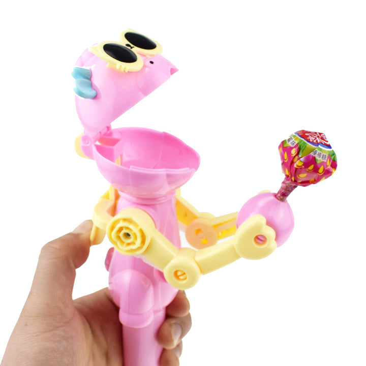 🦖🤖 変な新種！ロボット恐竜のペロペロキャンディおもしろおもちゃ – エイプリルフールにぴったりなギフト！
