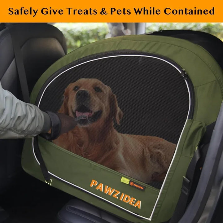 大型犬用折りたたみ式ペット用ベビーカー – 取り外し可能なキャリア付き、車載用ポータブルクレート