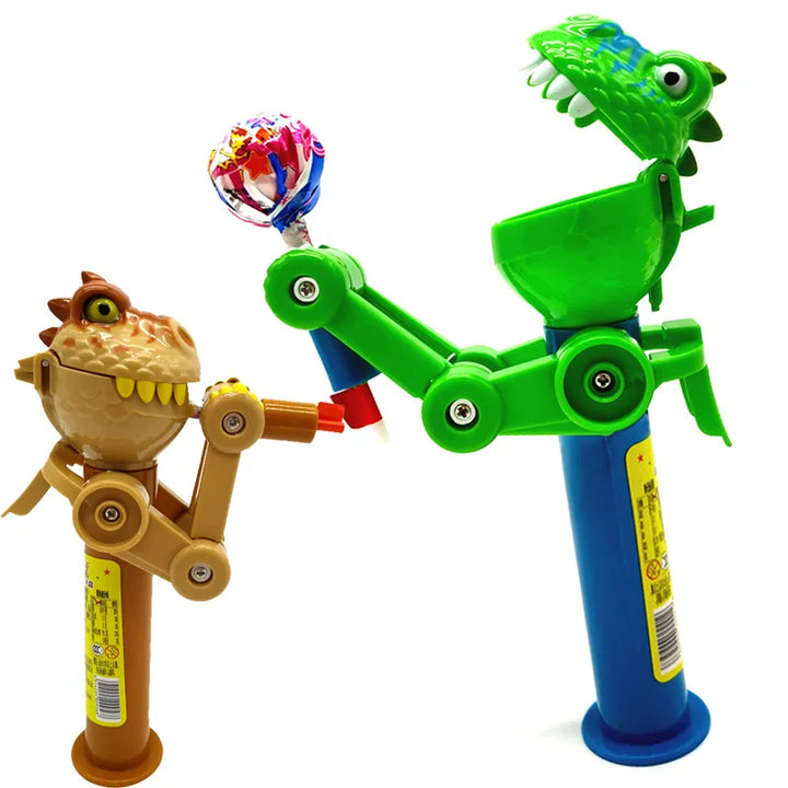 🦖🤖 変な新種！ロボット恐竜のペロペロキャンディおもしろおもちゃ – エイプリルフールにぴったりなギフト！