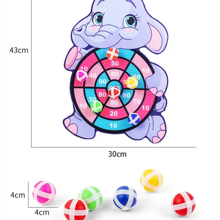 教育的なゲーム、ダーツの的、赤ちゃん用おもちゃ、粘着ボール、ダーツ、室内スポーツ、3歳から7歳の子供向けモンテッソーリゲーム