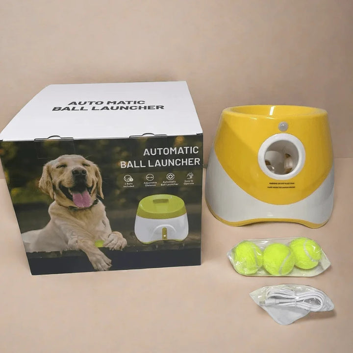自動ドッグランチャー – USB充電式インタラクティブ犬用おもちゃ