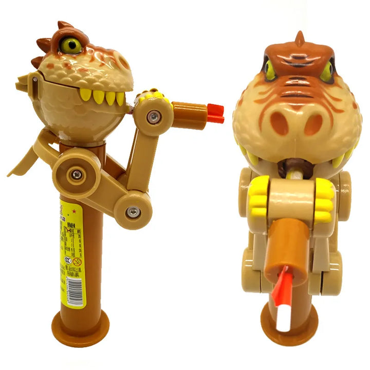 🦖🤖 変な新種！ロボット恐竜のペロペロキャンディおもしろおもちゃ – エイプリルフールにぴったりなギフト！